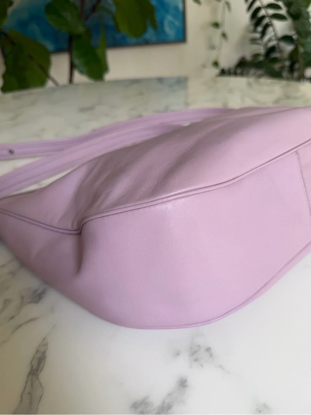 Coach Soft Tabby Hobo Bag Shoulder Crossbody Ice Purple Leather C6340